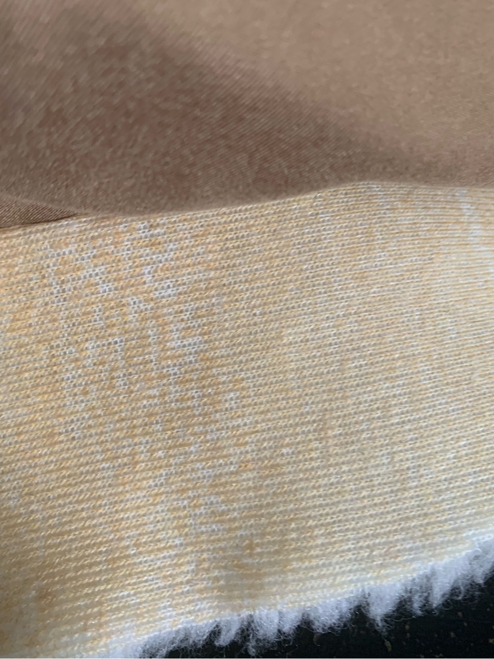 Vintage AE Tan Faux-Suede Bucket Hat with Cream Trim - Picture 7 of 9